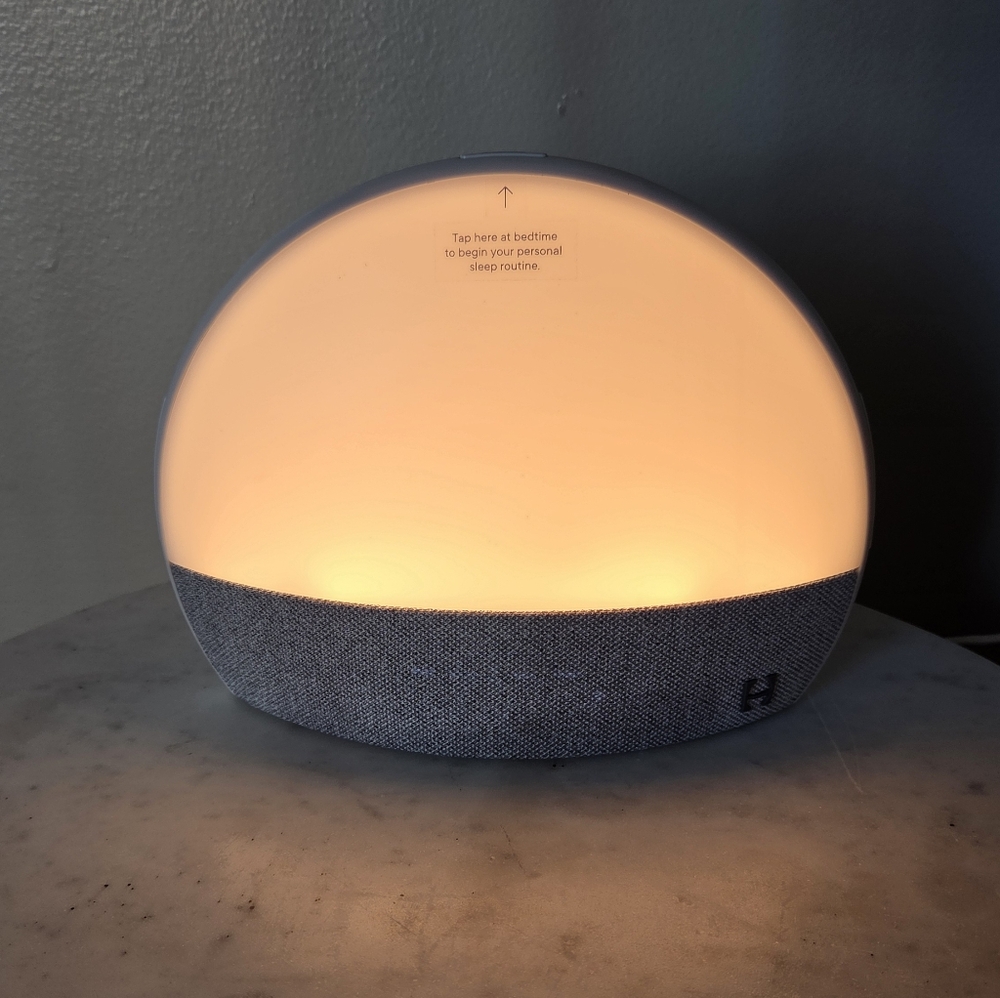 Hatch Sunrise Sleep Trainer Lamp in White and Gray